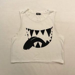 Under Star Muscle Crop Tank Top